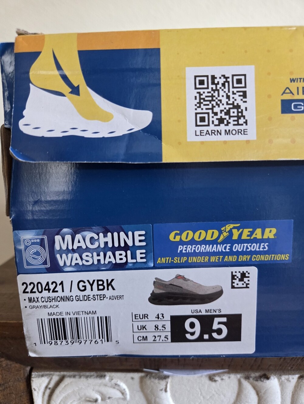 Skechers Mens Slip Ins Max Cushioning Glide Step Advert Shoes Size 9.5 NWT - Picture 5 of 9
